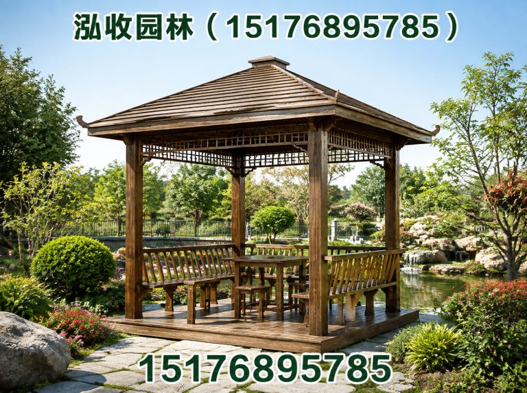 郴州防腐木凉亭展示图